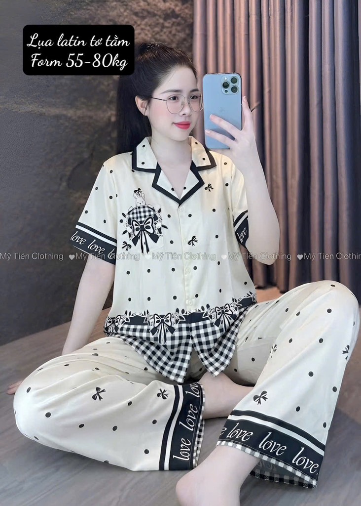 N036-Pijama Bigsize Latin 3D tiểu thư