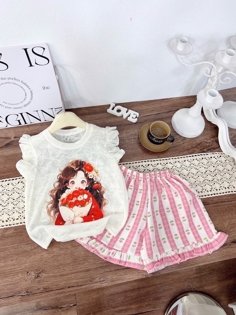 G539-Bộ ren cánh tiên quần tulip (15.30.256)