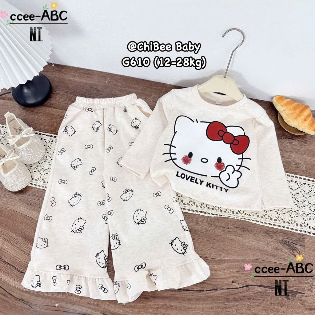 G610-Bộ dài lông thỏ Kitty (12.28.290)