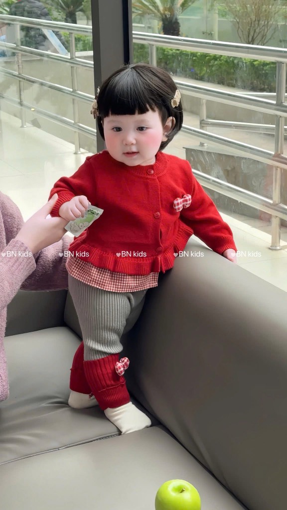 BD160-Set áo len đỏ quần ôm xám (06.14kg)