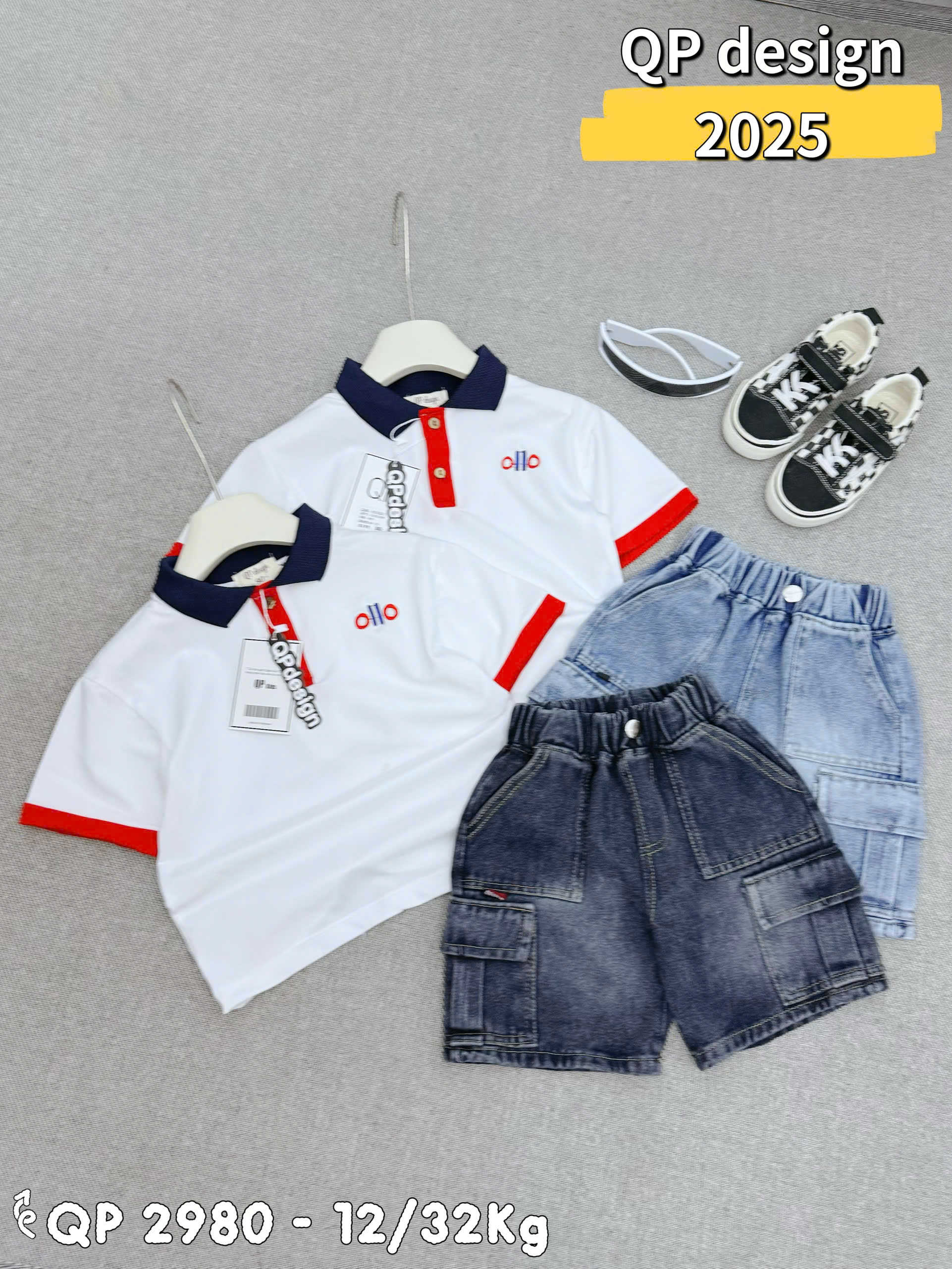 T550-Set polo Alo phối q jean xanh  (11.28kg)