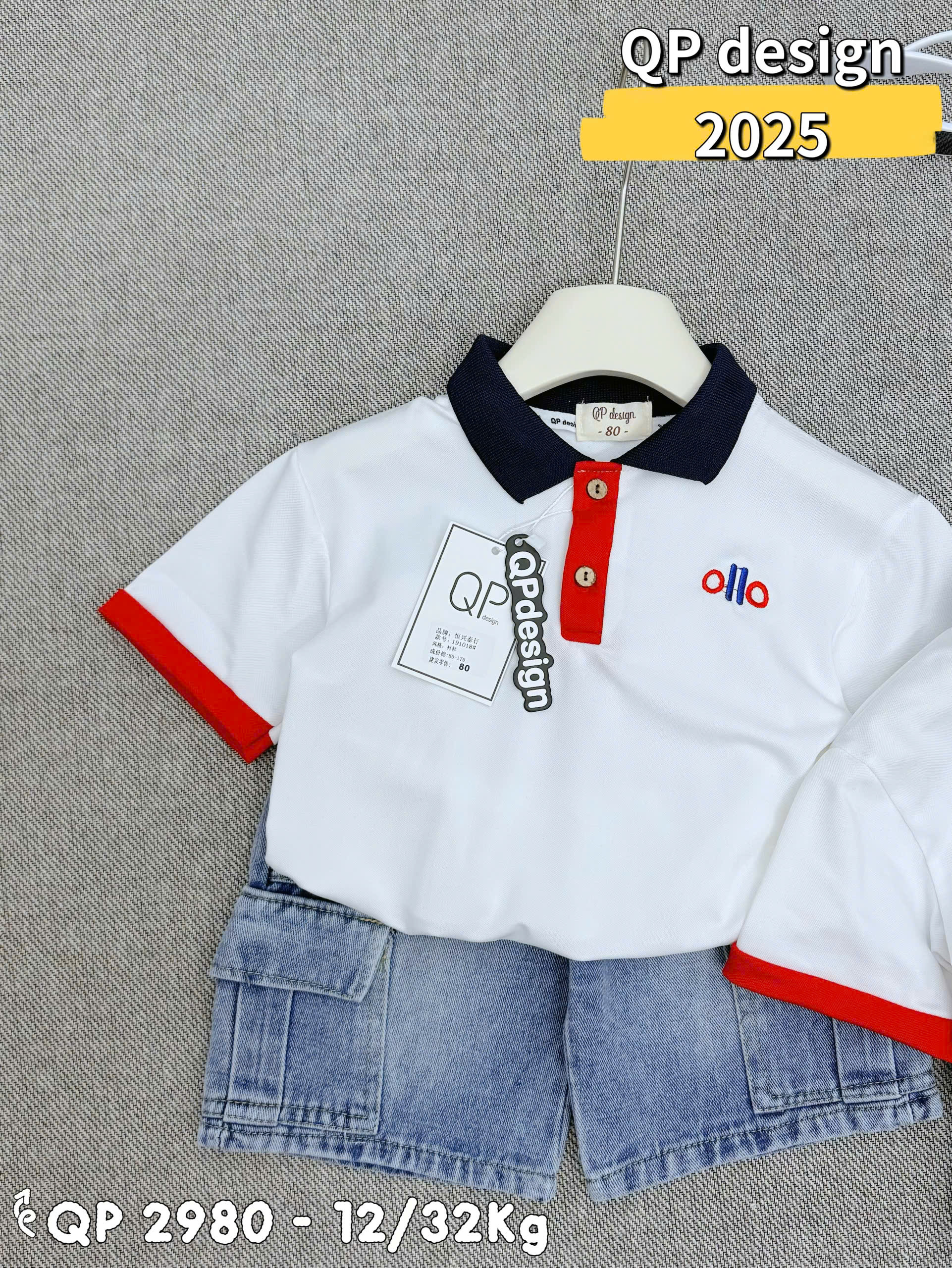 T550-Set polo Alo phối q jean xanh  (11.28kg)