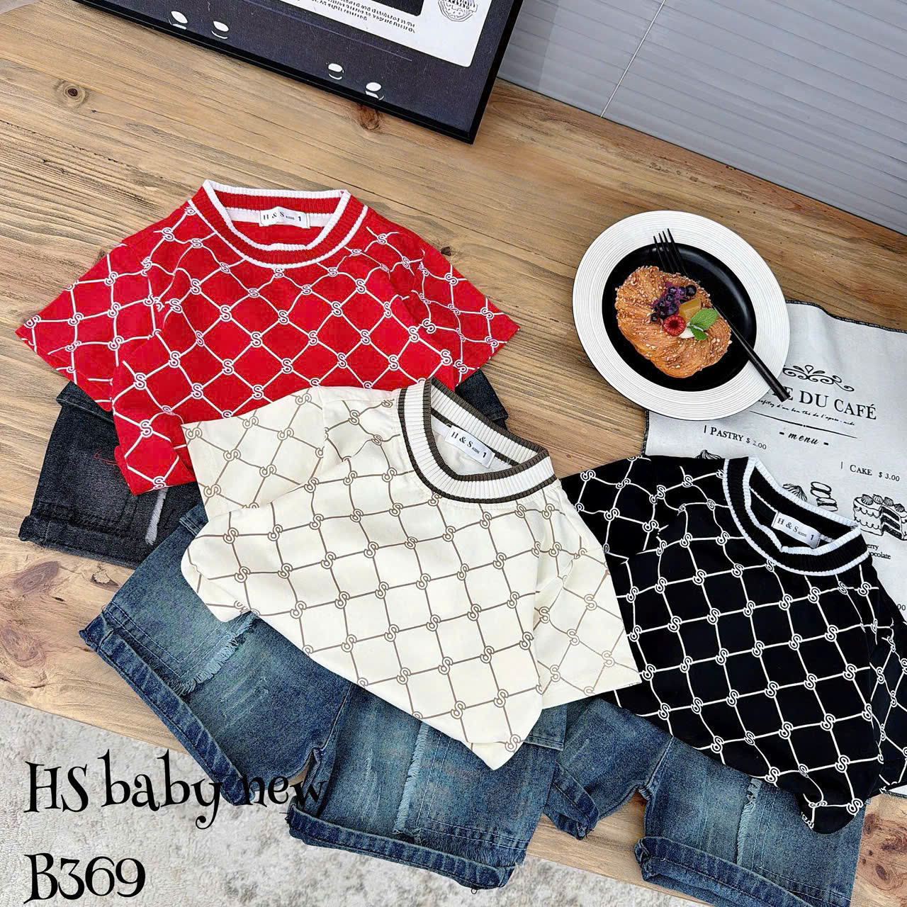 T565-Set áo Kem bo q jean lửng (10.27kg)