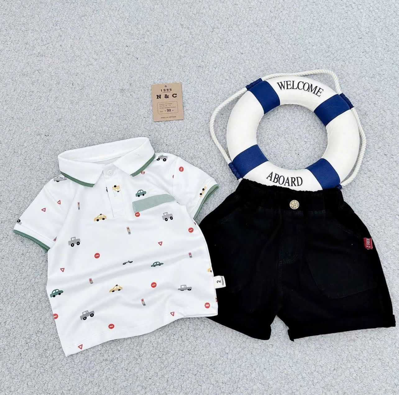 T566-Set oto xanh lá q kaki (08.26kg)