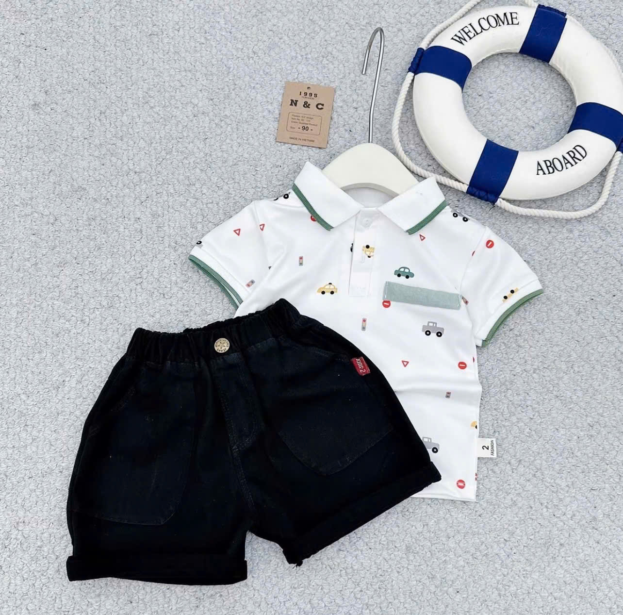 T566-Set oto xanh lá q kaki (08.26kg)