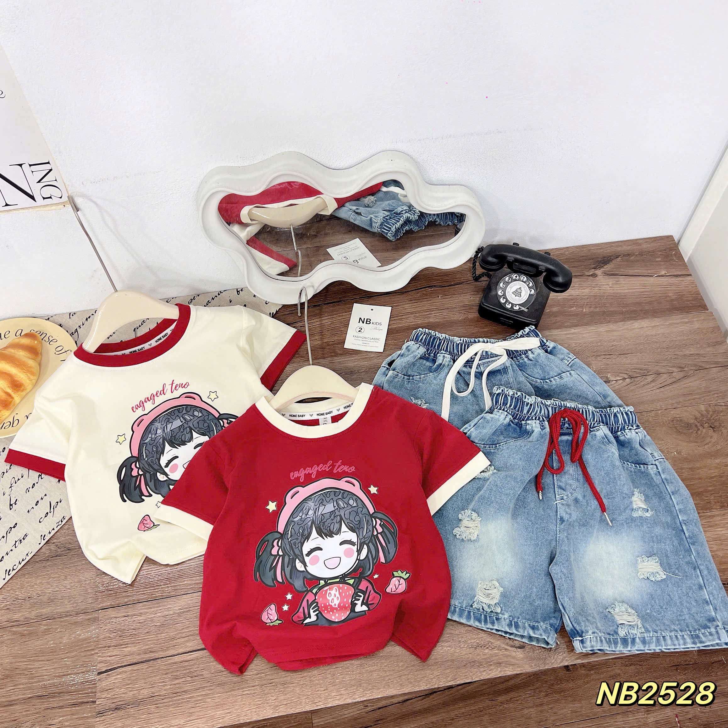G726-Set bé dâu cotton q jean ngố (14.33kg)
