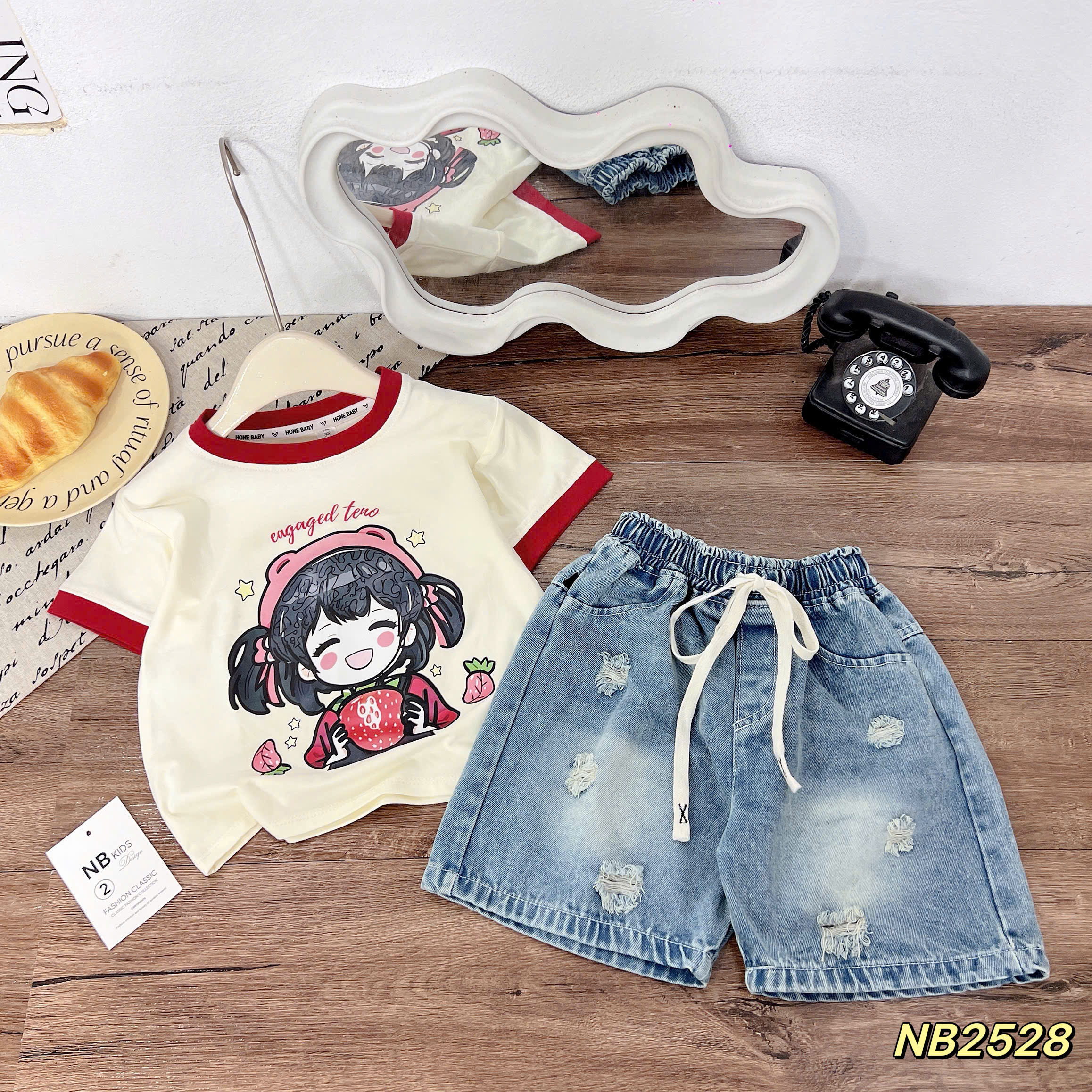 G726-Set bé dâu cotton q jean ngố (14.33kg)