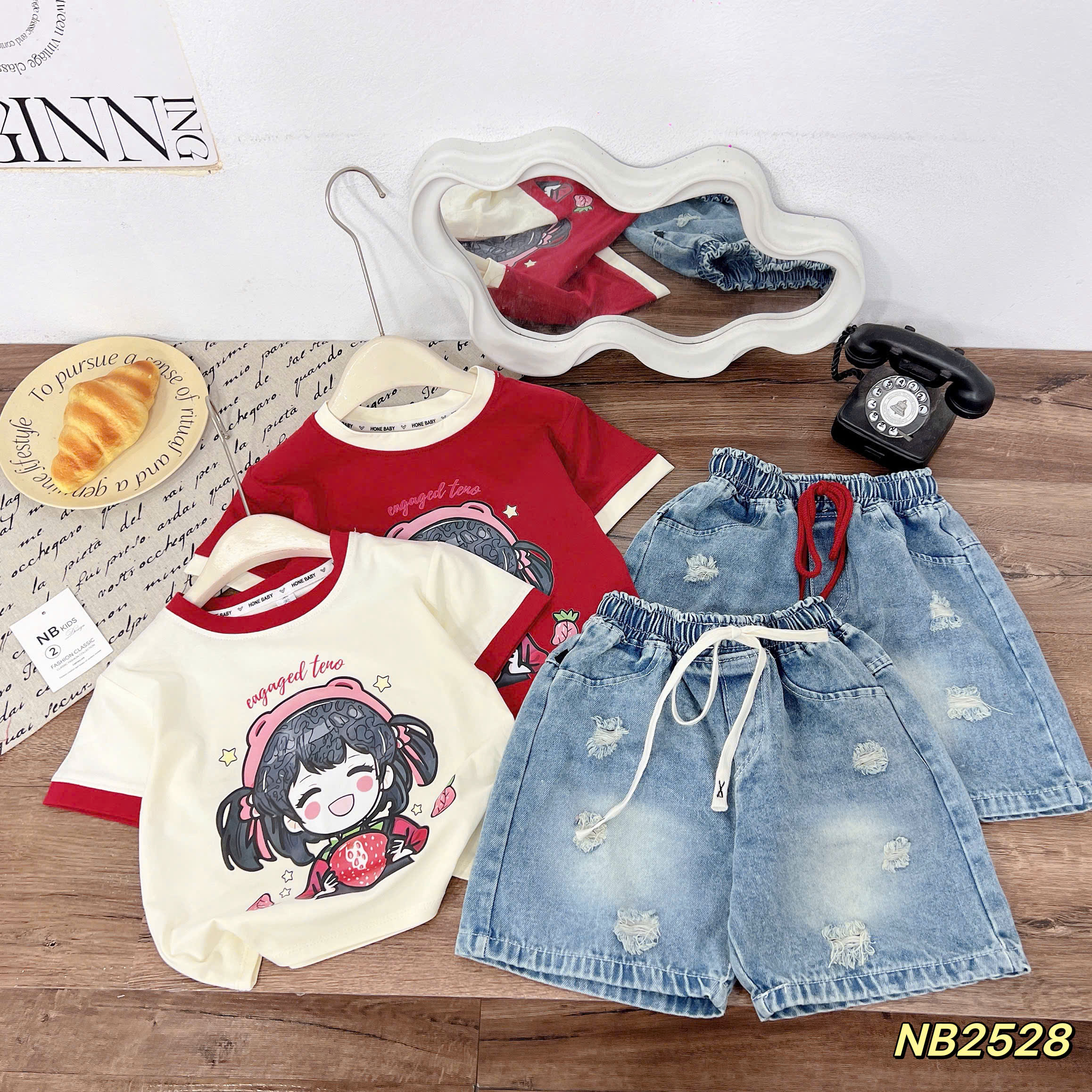 G726-Set bé dâu cotton q jean ngố (14.33kg)