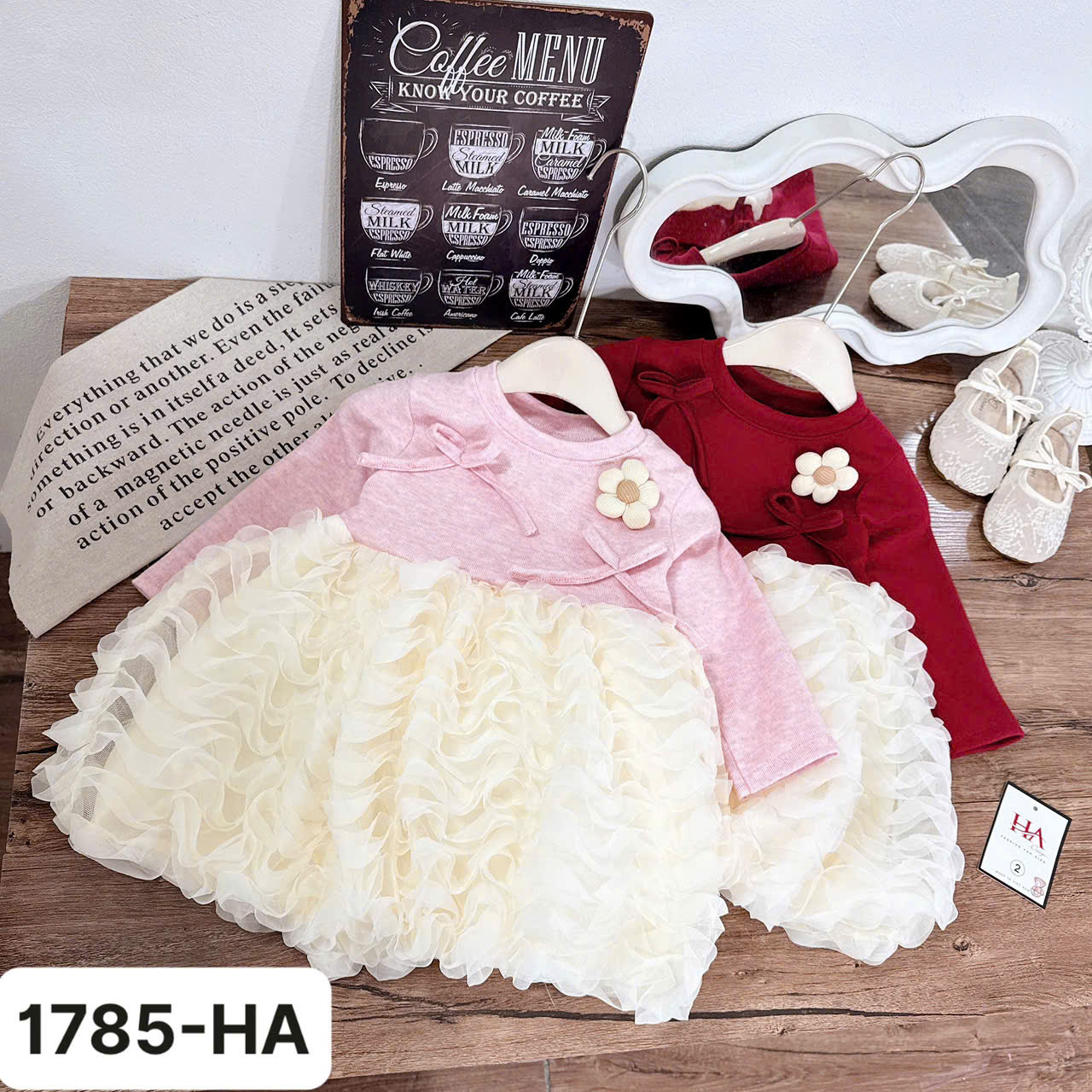 V341-Váy len lg thỏ gợn sóng hoa (10.30kg)