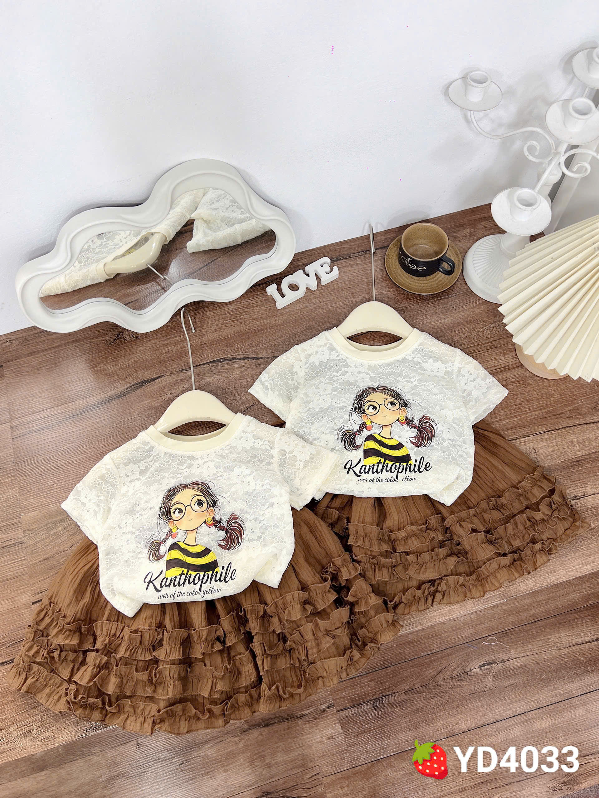 G733-Set áo ren bé cv nâu đũi (10.30kg)