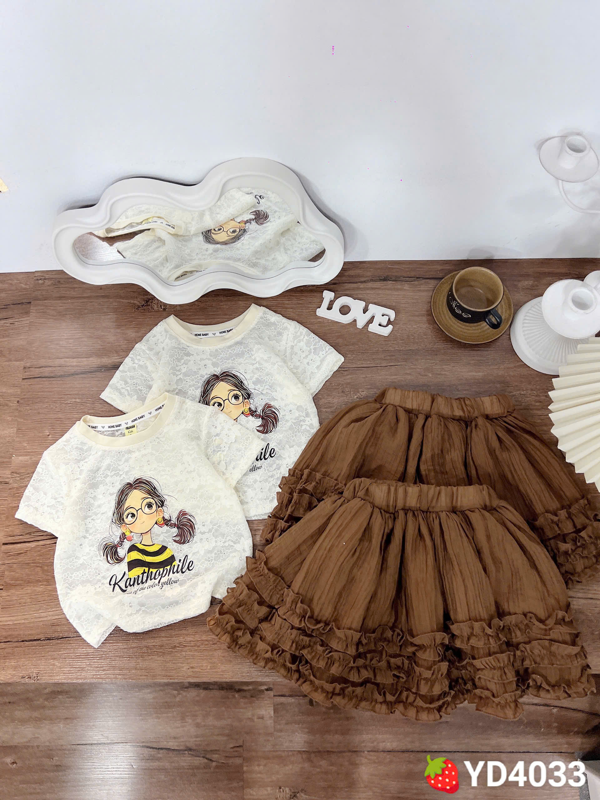 G733-Set áo ren bé cv nâu đũi (10.30kg)