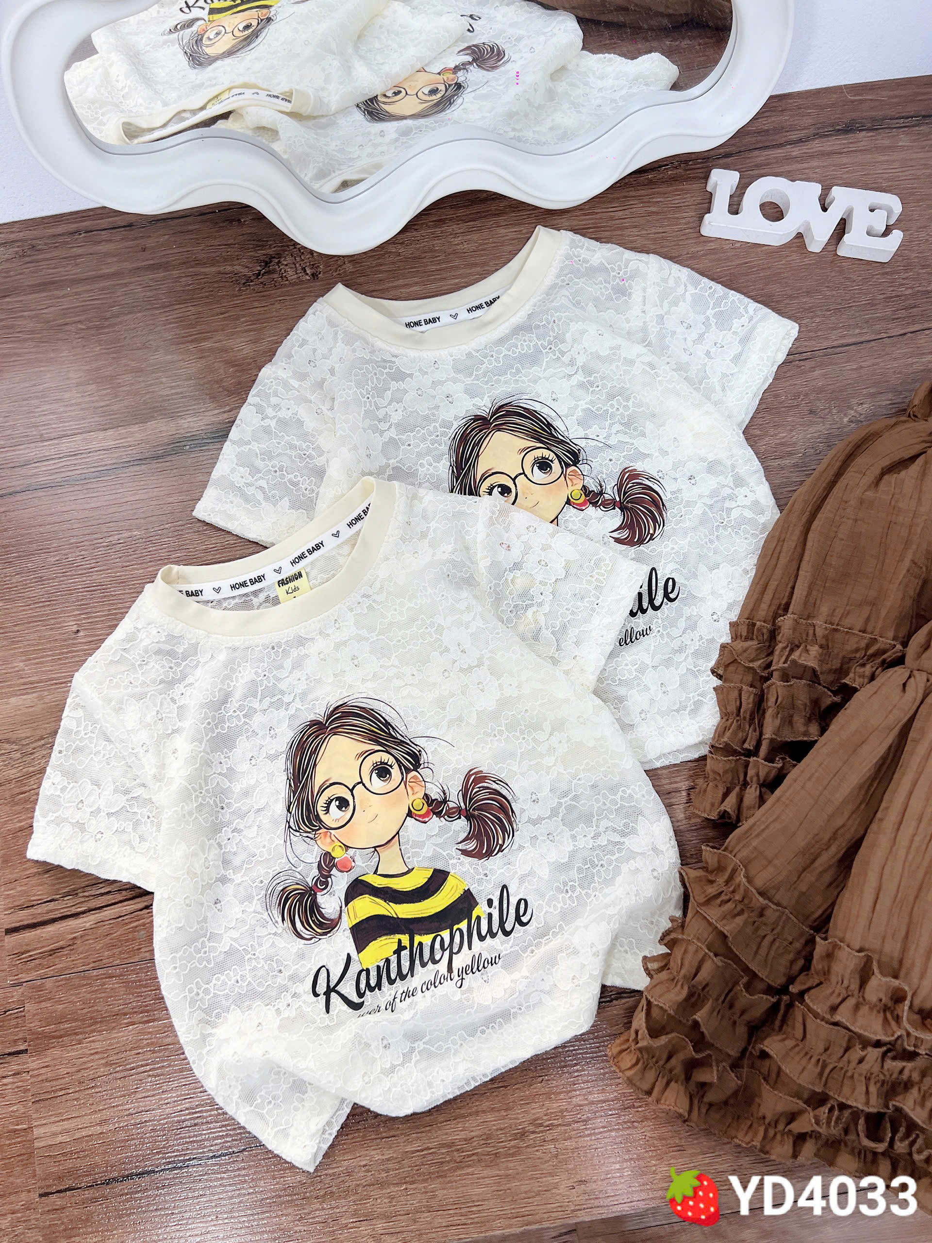 G733-Set áo ren bé cv nâu đũi (10.30kg)