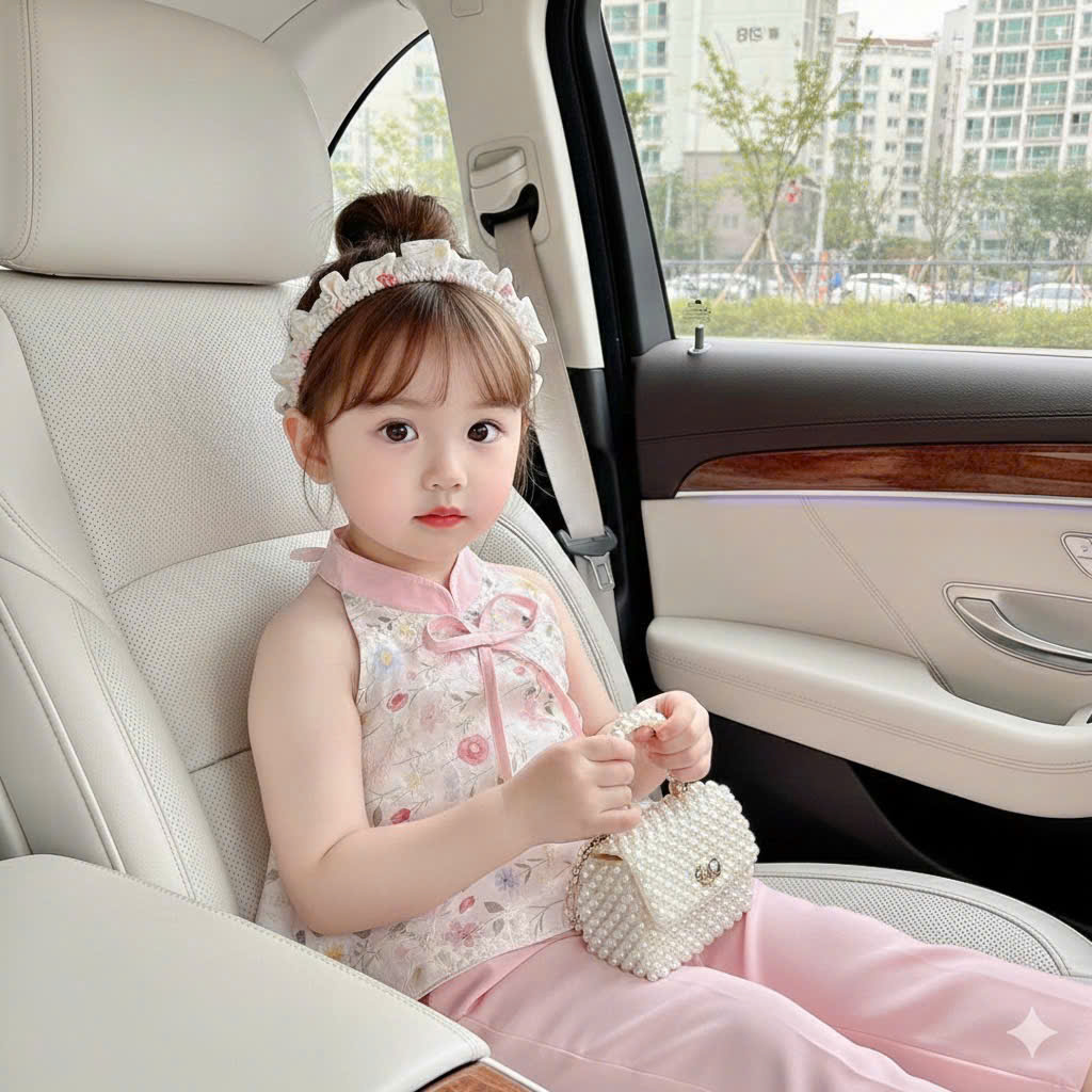 G737-Cách tân yếm hồng thêu q dài (07.18kg)