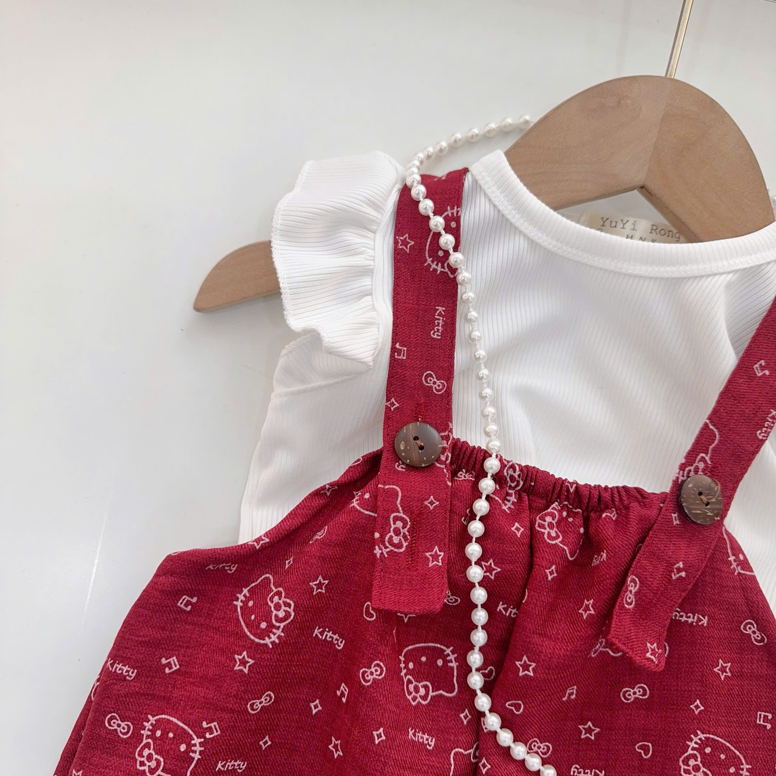 BD155-Set áo balo jum quần Kitty đỏ (06.16kg)