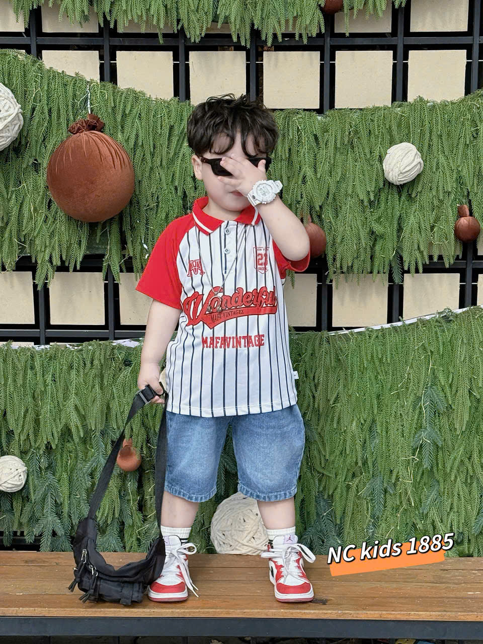 T572-Set polo kẻ chữ q jean (10.27kg)