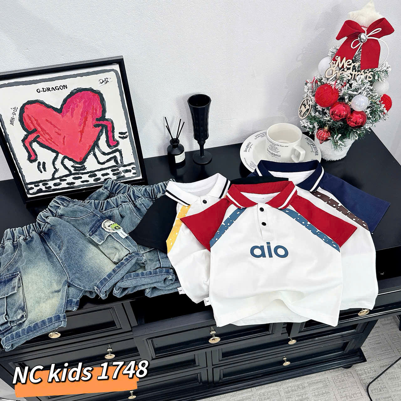 T573-Set polo Alo viền q jean (08.28kg)