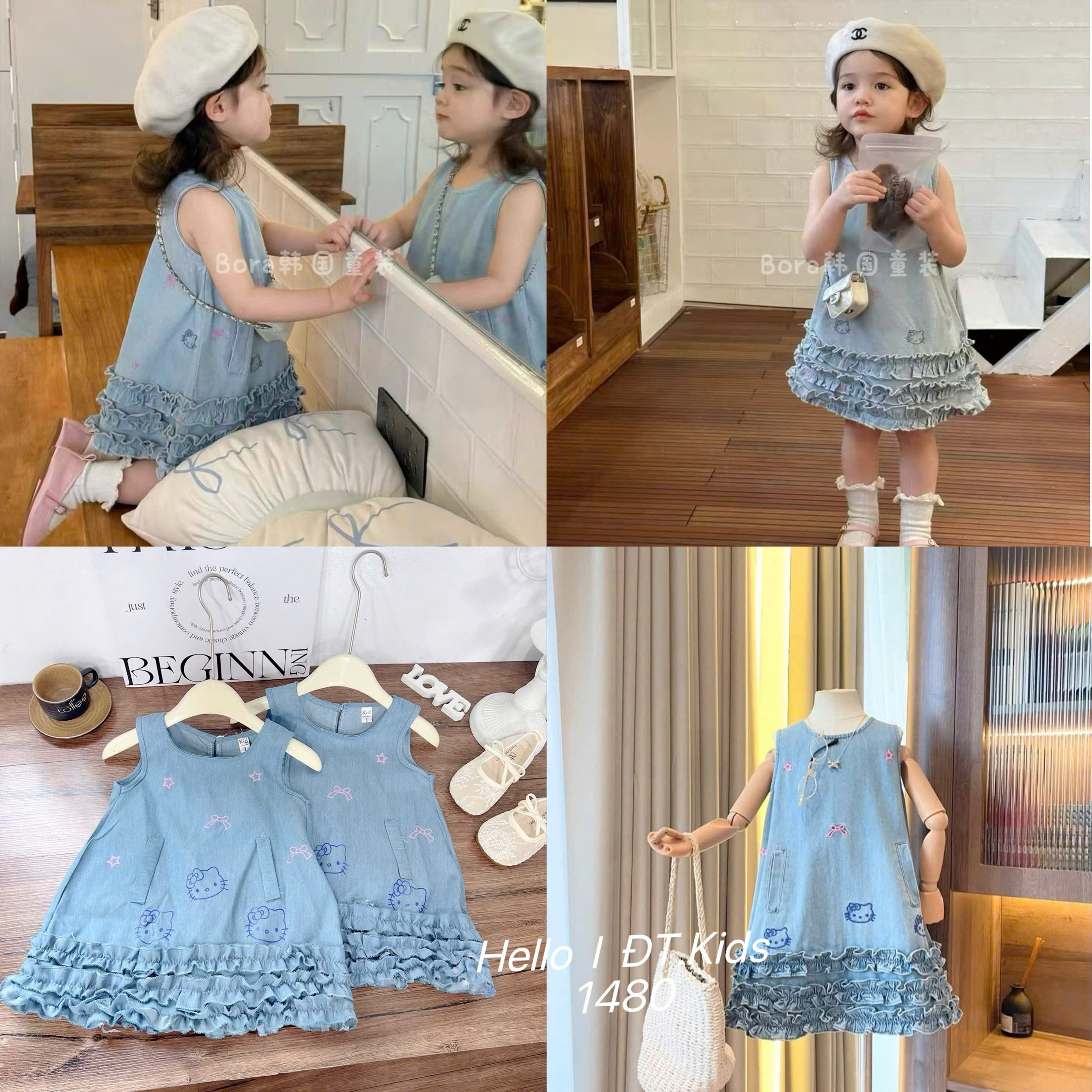 V376-Váy Kitty SN bò giấy chữ A (08.20kg)