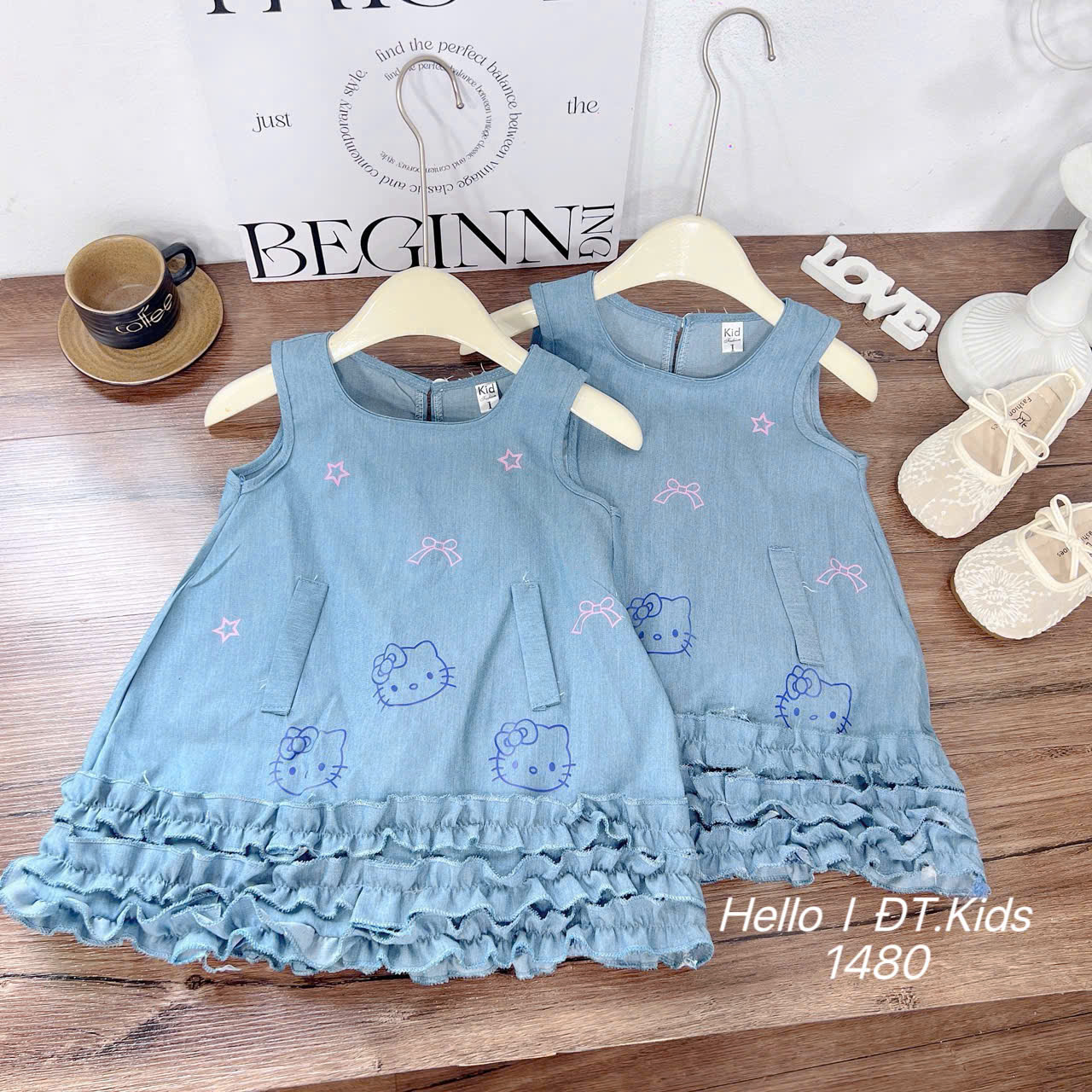 V376-Váy Kitty SN bò giấy chữ A (08.20kg)