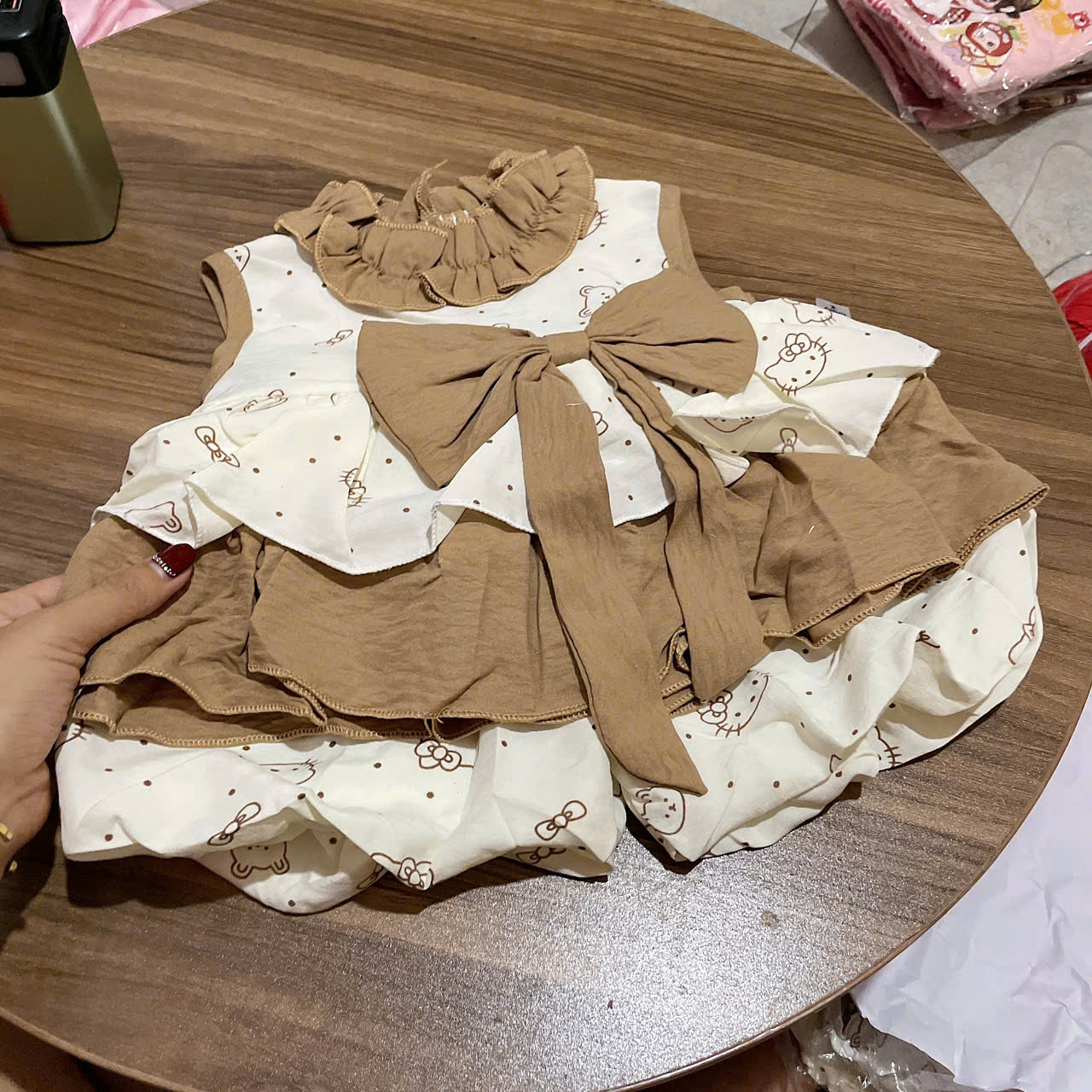 G785-Set đũi Kitty nâu q bí (07.13kg)