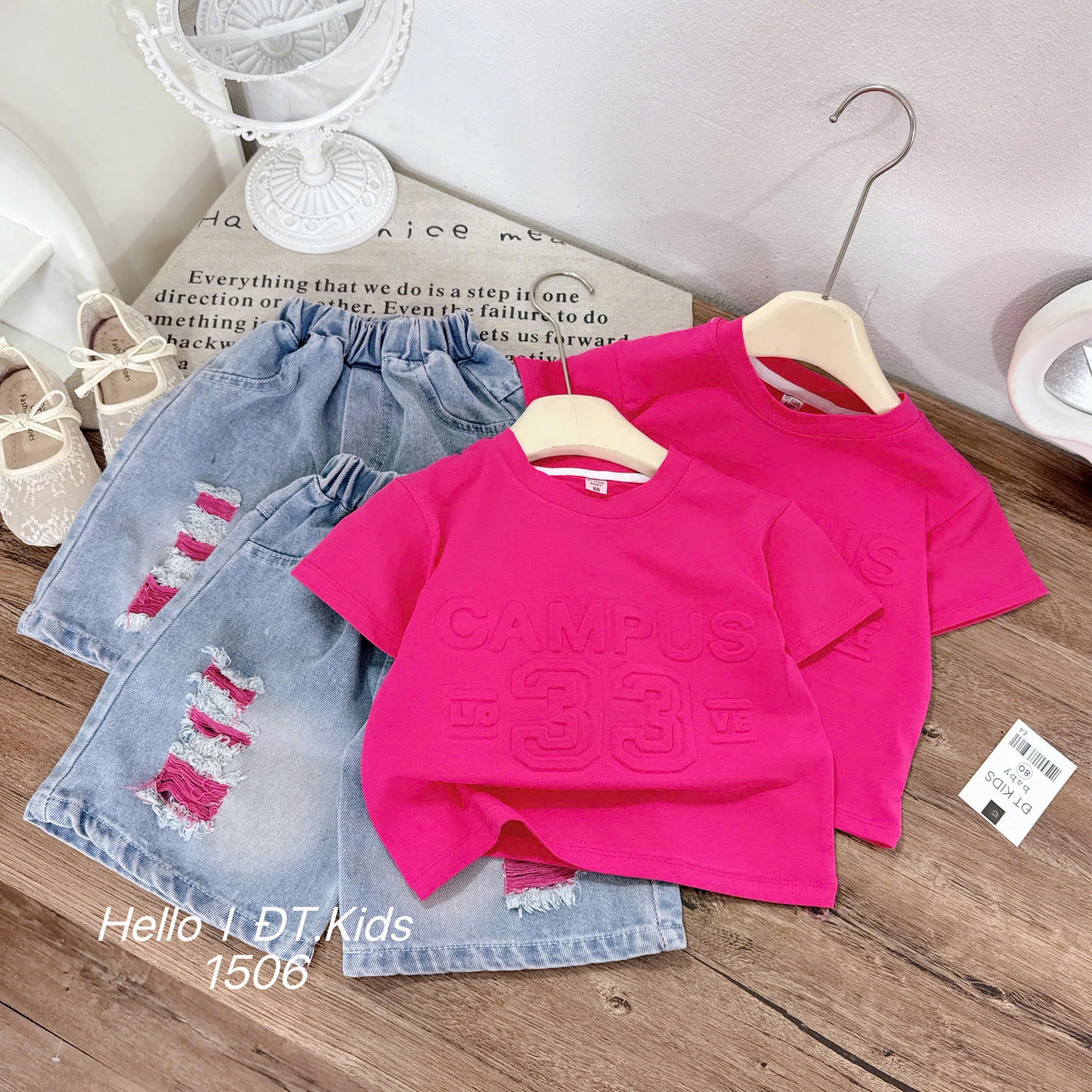 G790-Set bò hồng chữ dập q jean (10.20kg)