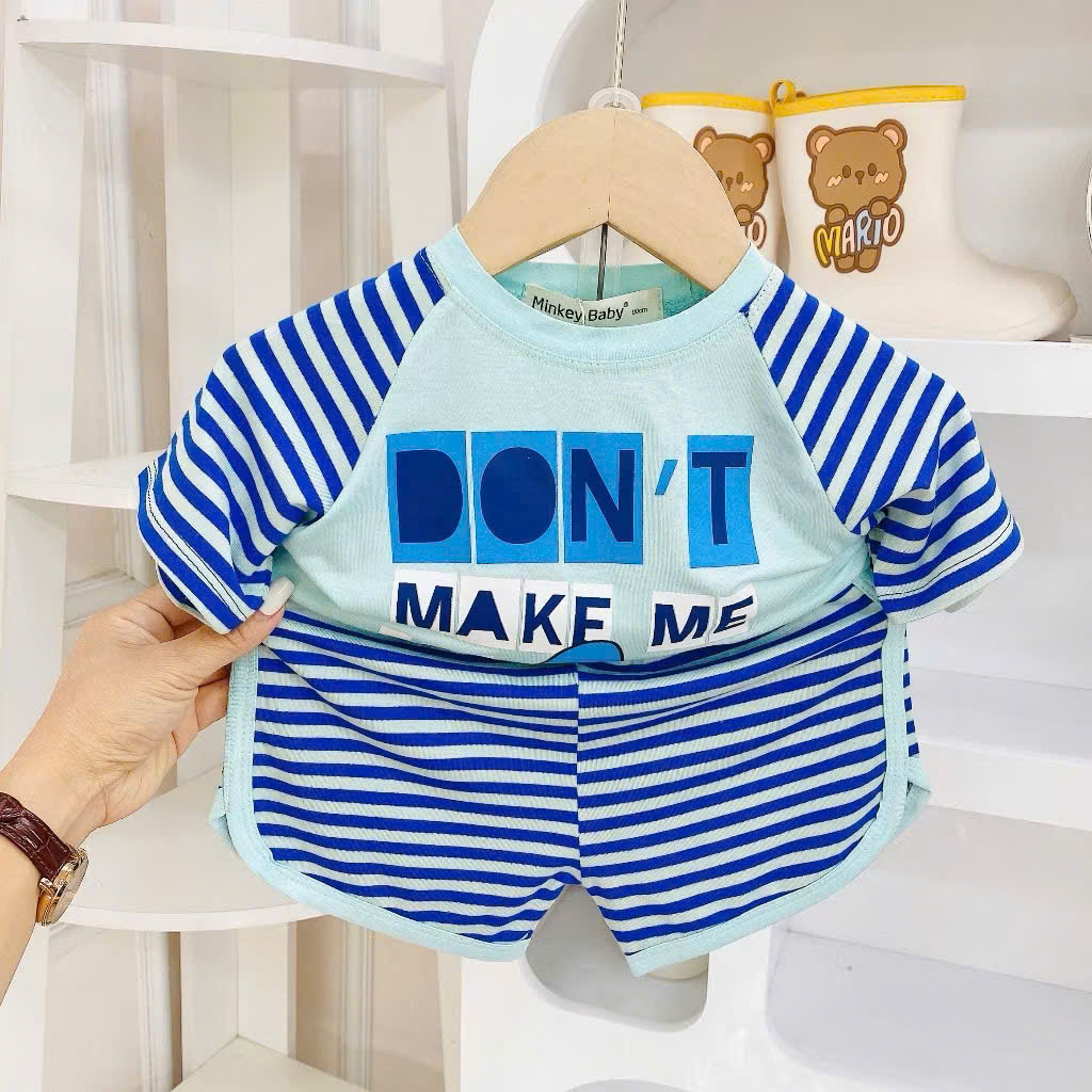 B494-Bộ cộc thun lạnh phối kẻ (08.15kg)