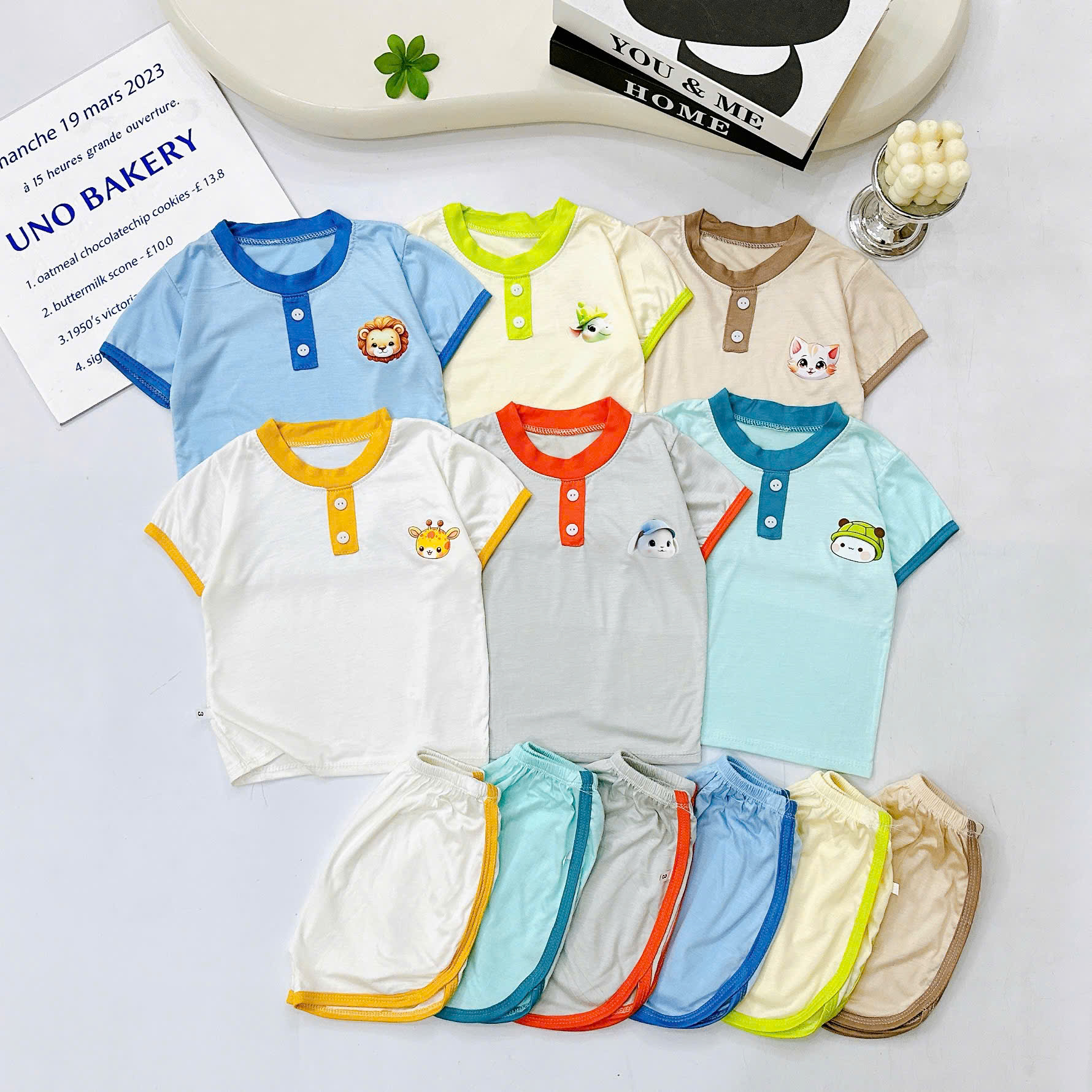 B495-Bộ cộc thun lạnh trụ trơn viền (08.15kg)