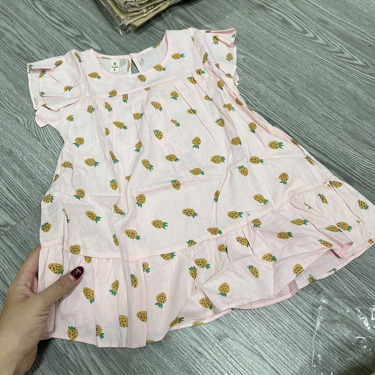 V400-Váy đũi cánh tiên hồng dâu (08.22kg)