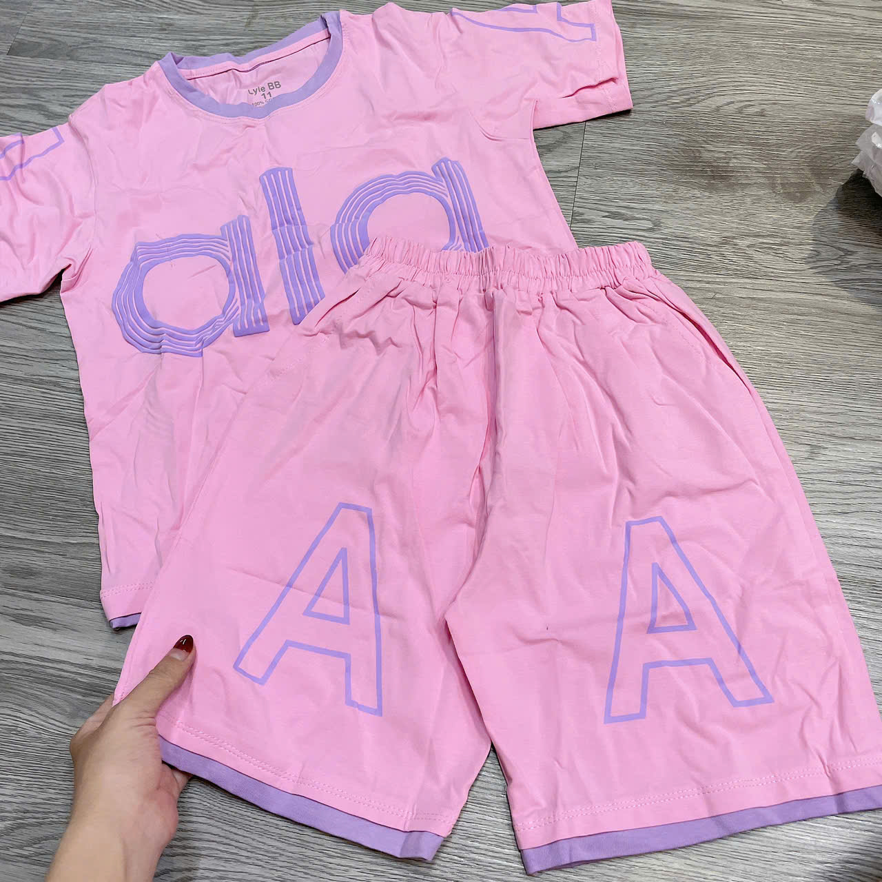 G839-Bộ cotton cộc xịn Ala phối (25.45kg)