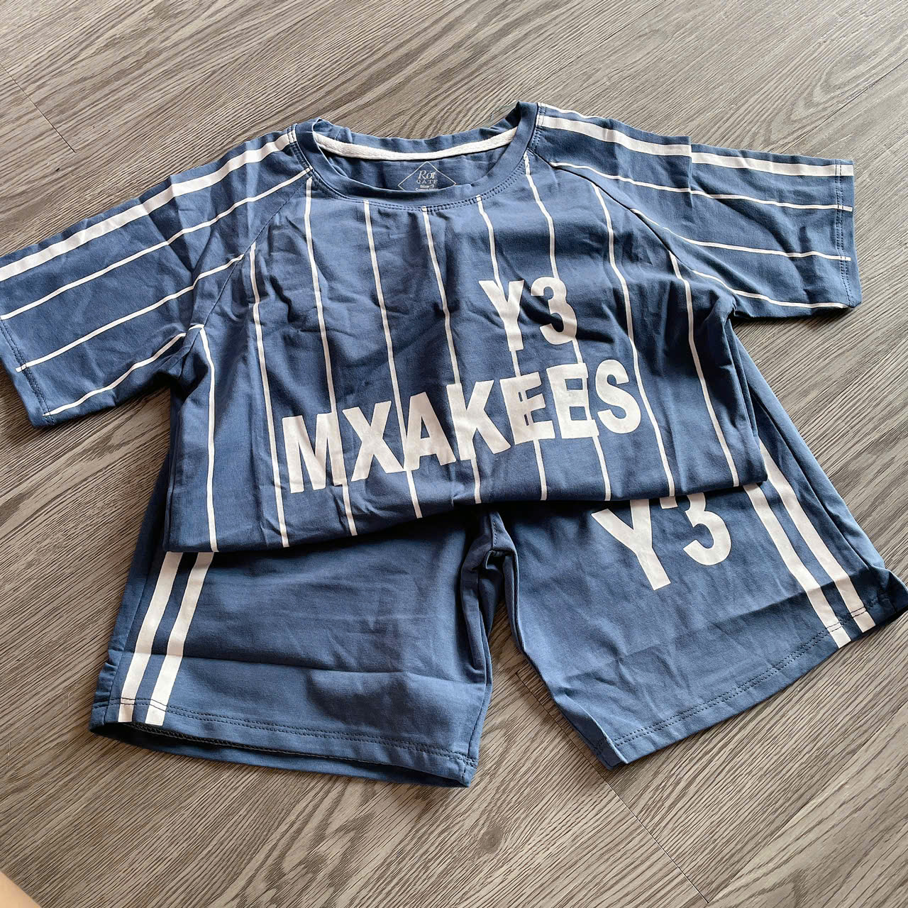 T671-Bộ cotton xanh kẻ Y3 (18.30kg)