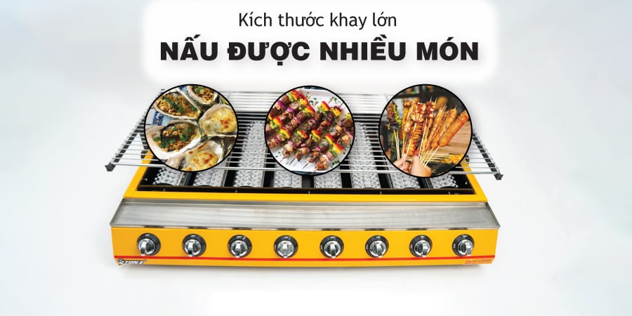 Bếp nướng Gas Eton 8 họng ET-K288