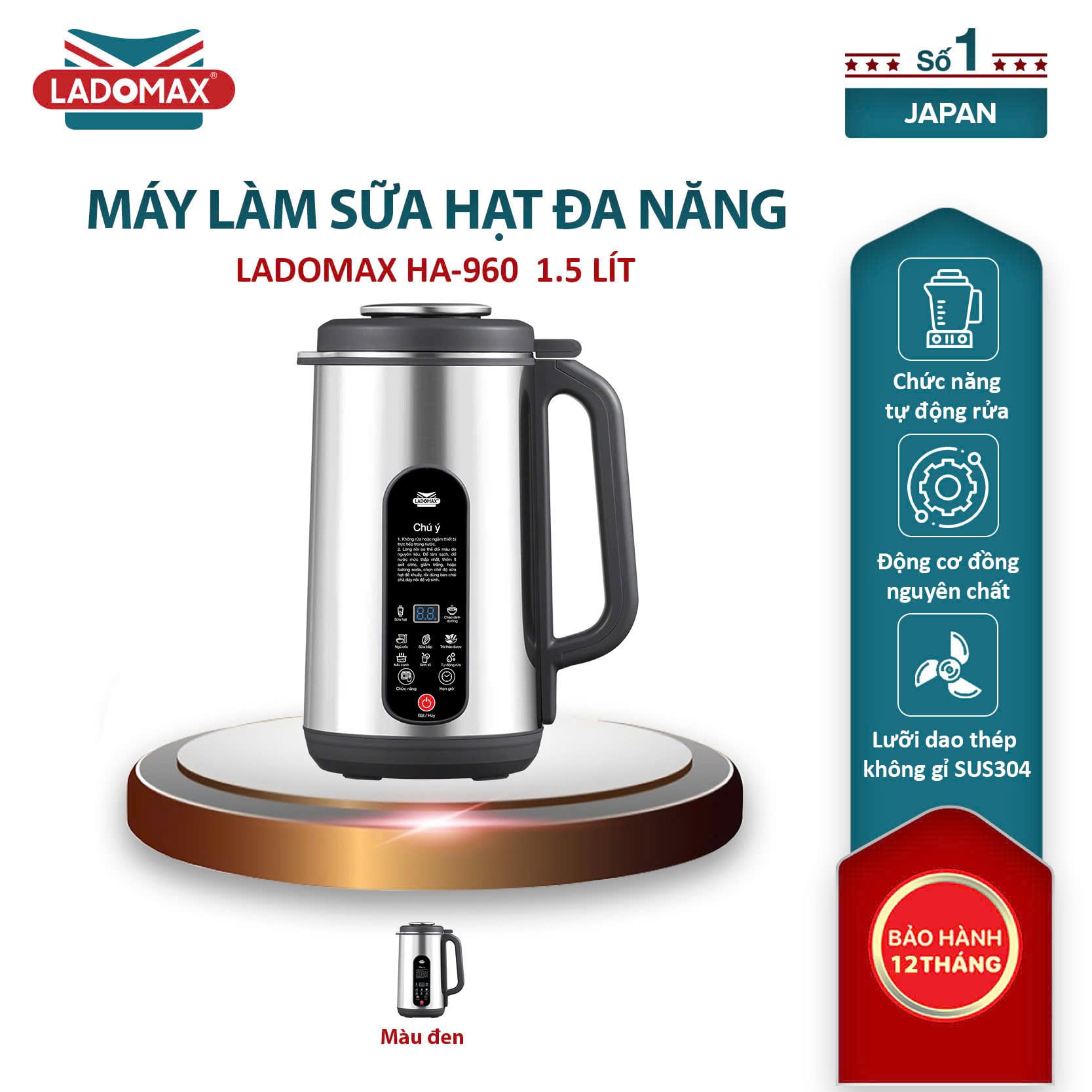 Máy làm sữa hạt đa năng Ladomax HA-960