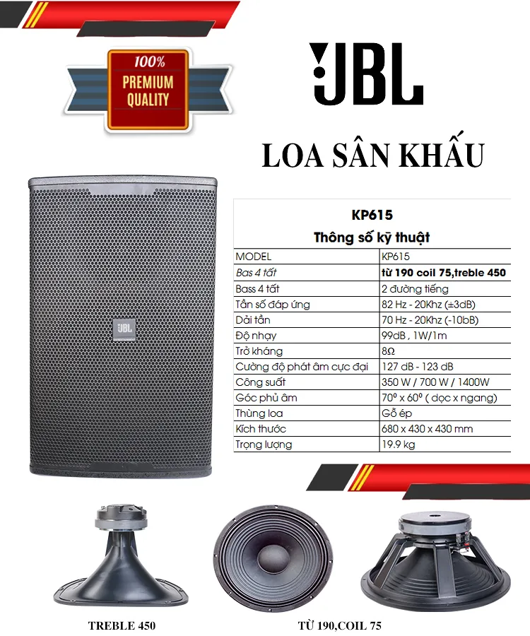 Loa FULL JBL KP-615 nhập khẩu