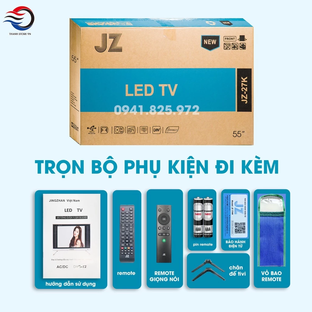 Tivi 4K Jingzhan 55 inch JZ-T55K