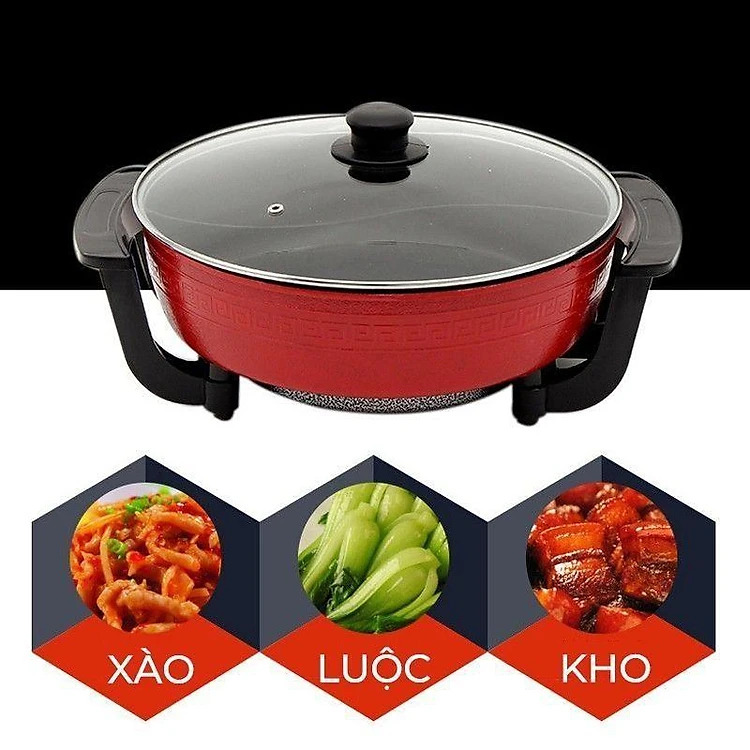 Nồi lẩu điện 2 ngăn 5L Nkmedia MDEP7615