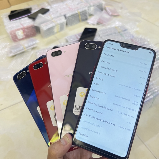 OPPO A3S (6/128GB) RAM THỰC (3/64GB)KHÔNG PHỤ KIỆN