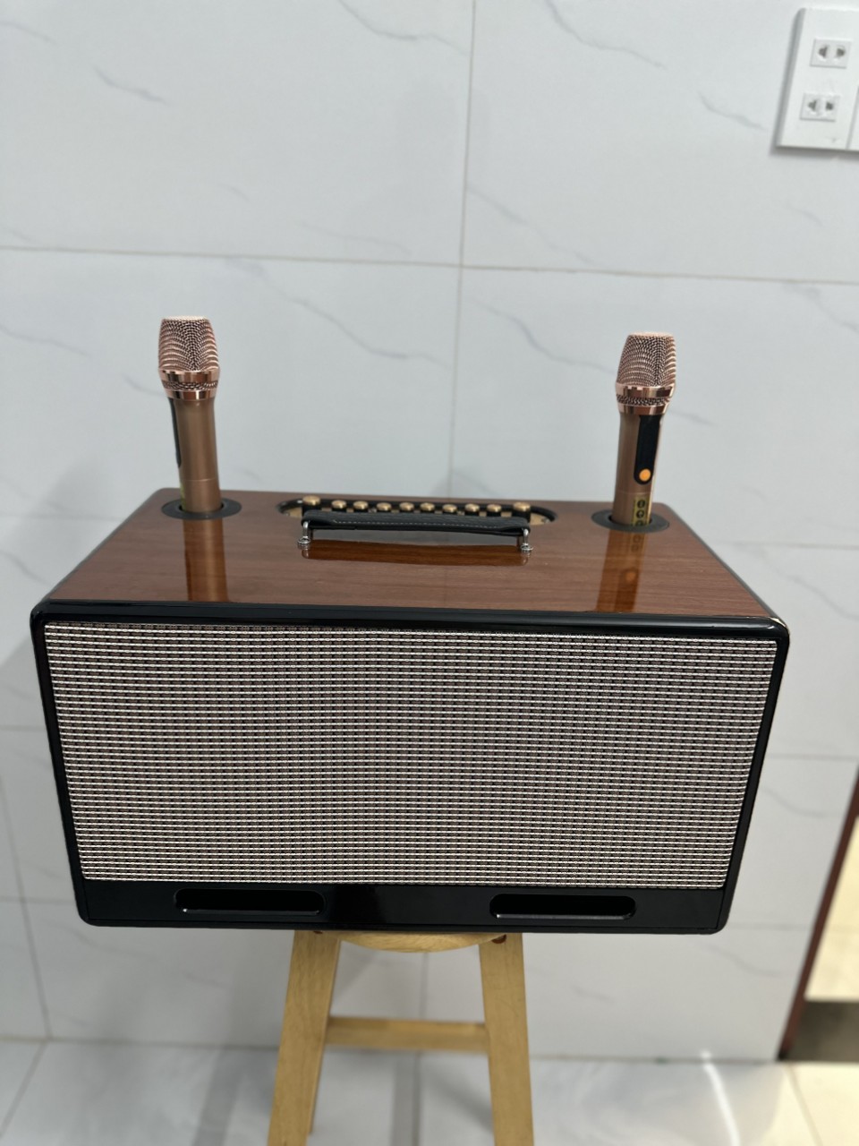 Loa Xách Tay Sound S221 Màu Vân Gỗ