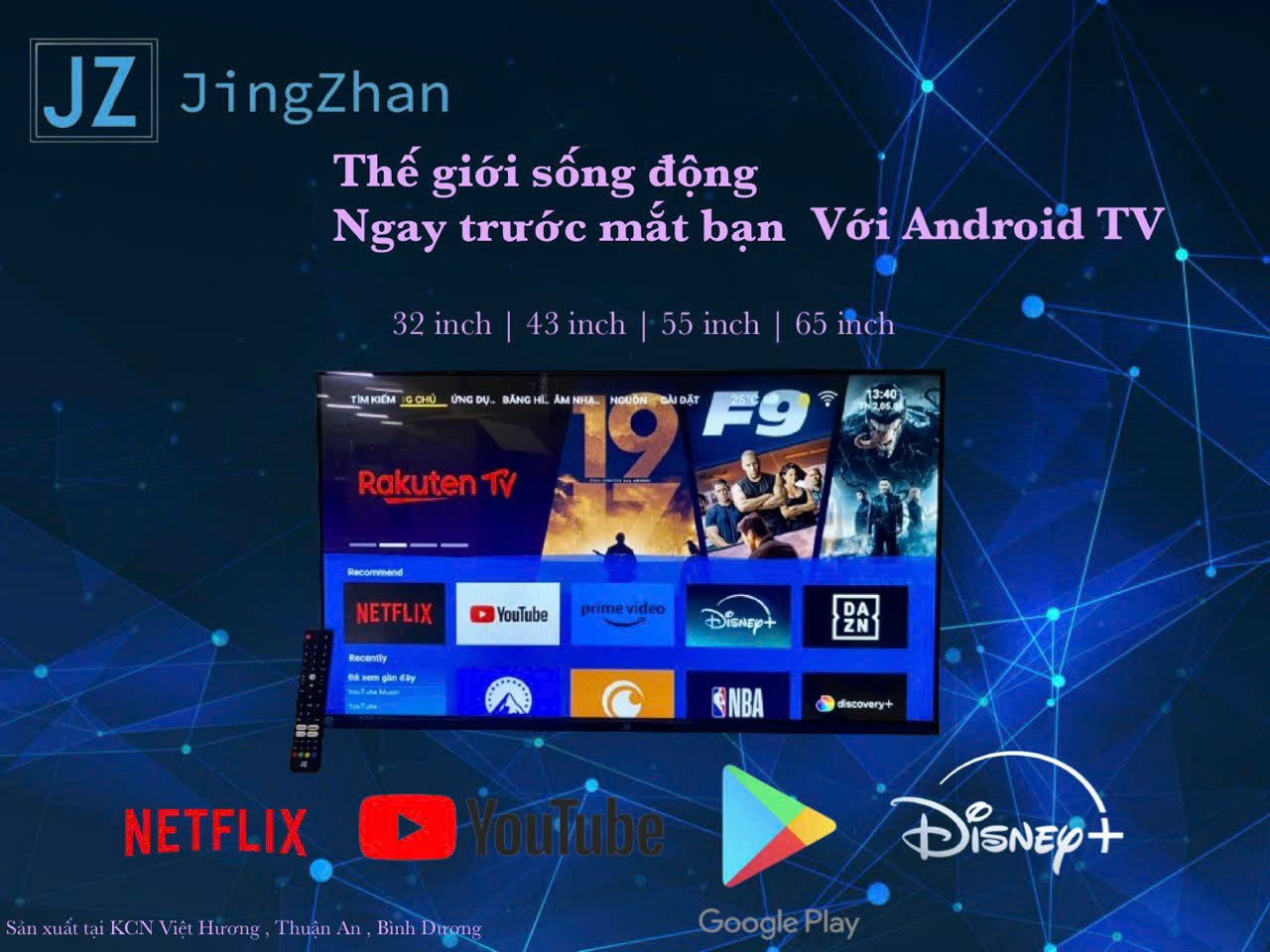 Tivi Thông minh Jingzhan 43 inch full HD JZ-43 Tivi Giá Rẻ