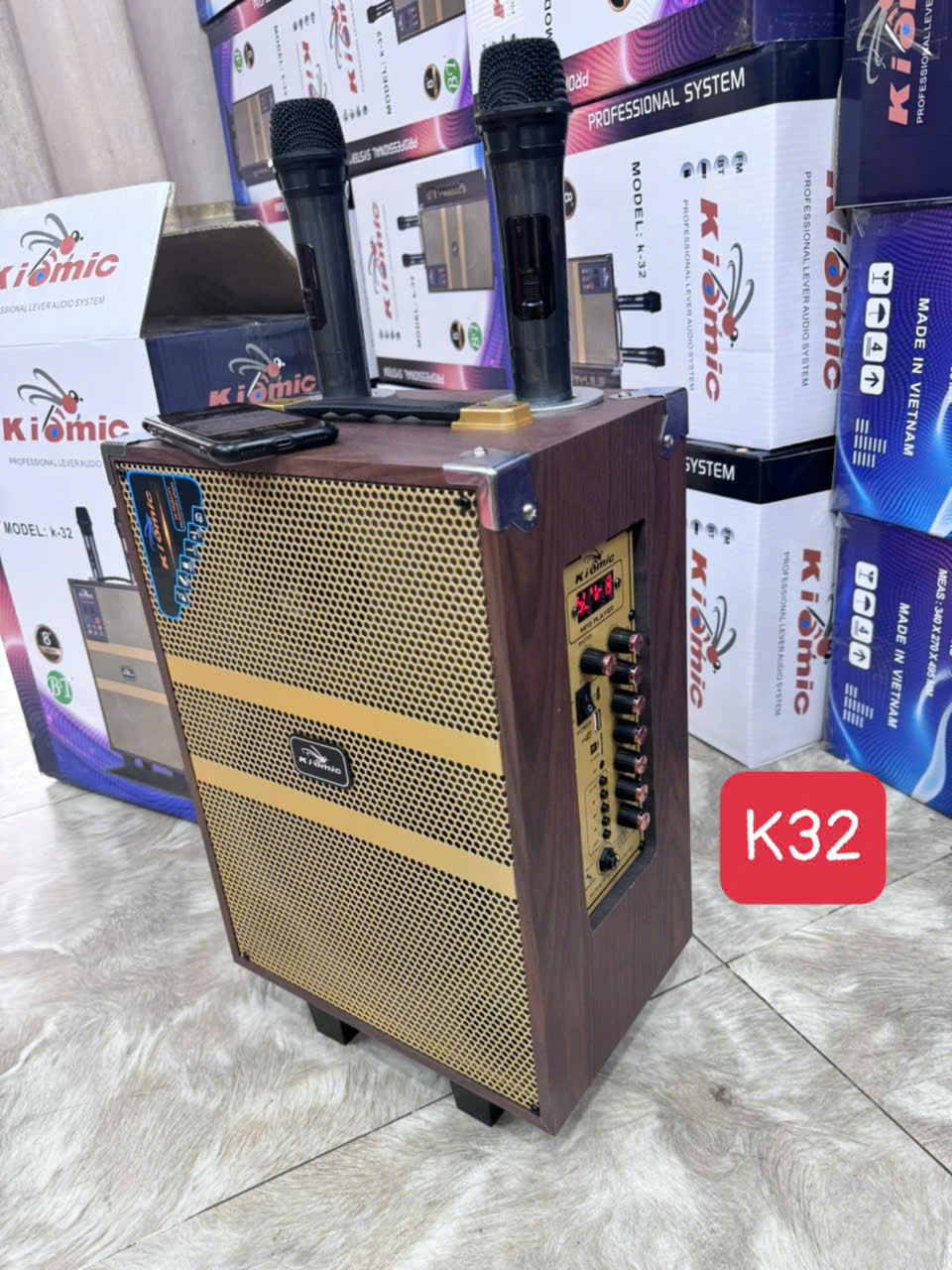 Loa Xách Tay Kimoc K32 bass 20cm