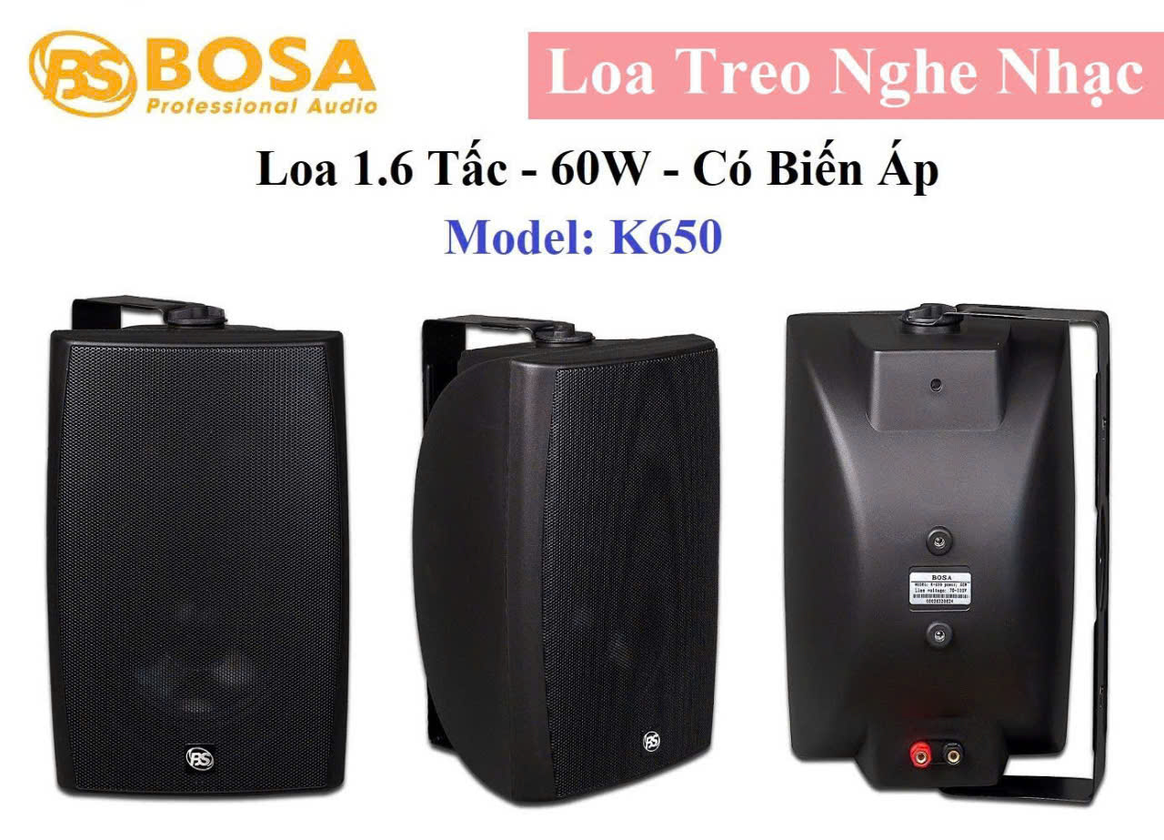 Loa Treo tường Nghe Nhạc K650-W650 loại 1