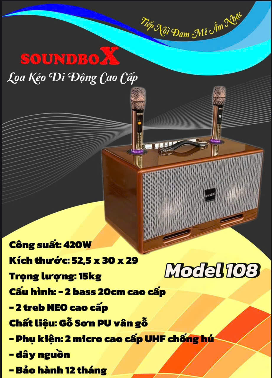 Loa xách tay Soundbox PU108