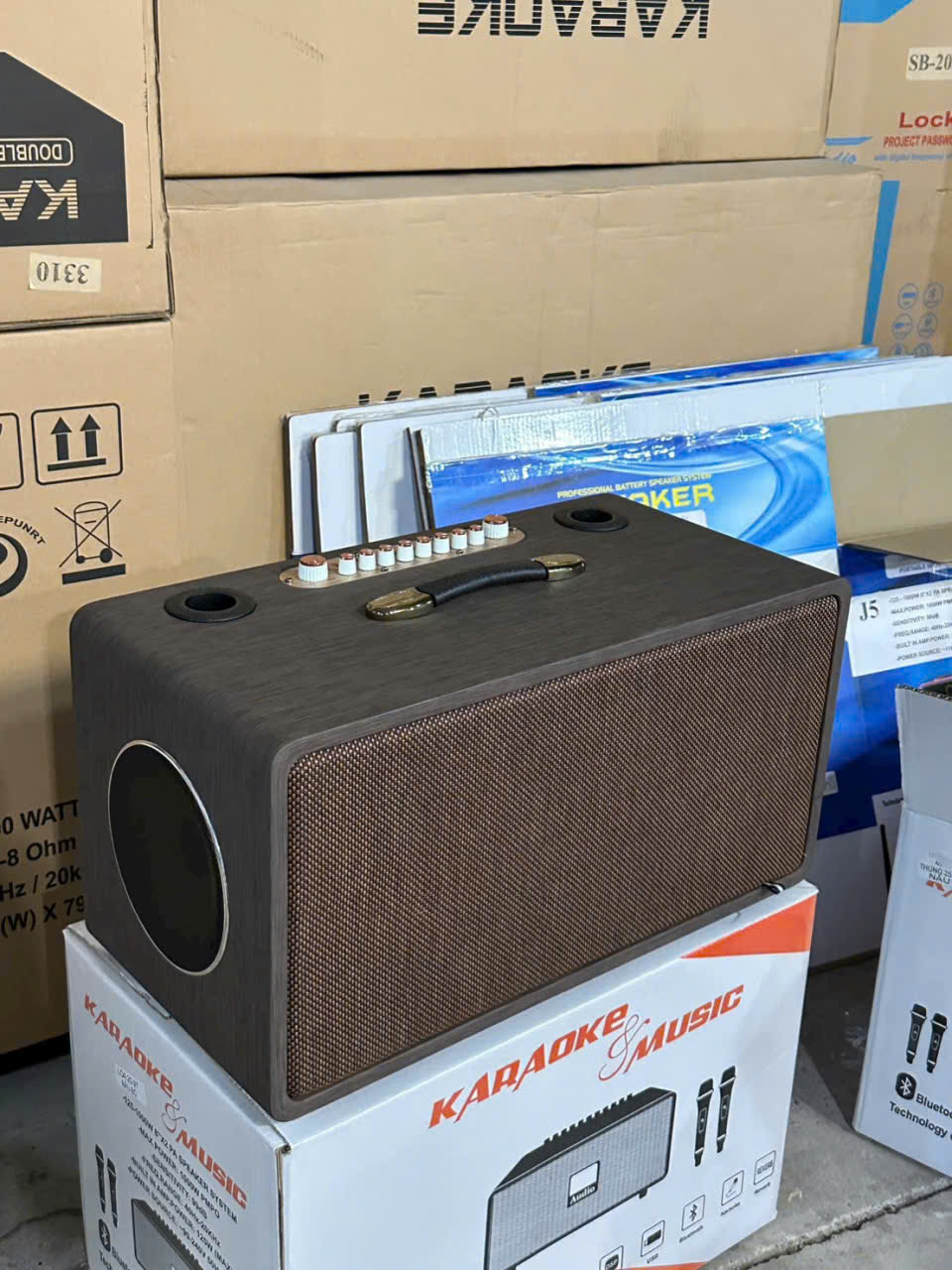 Loa Xách tay Karaoke Sound S218 2 BASS 25cm