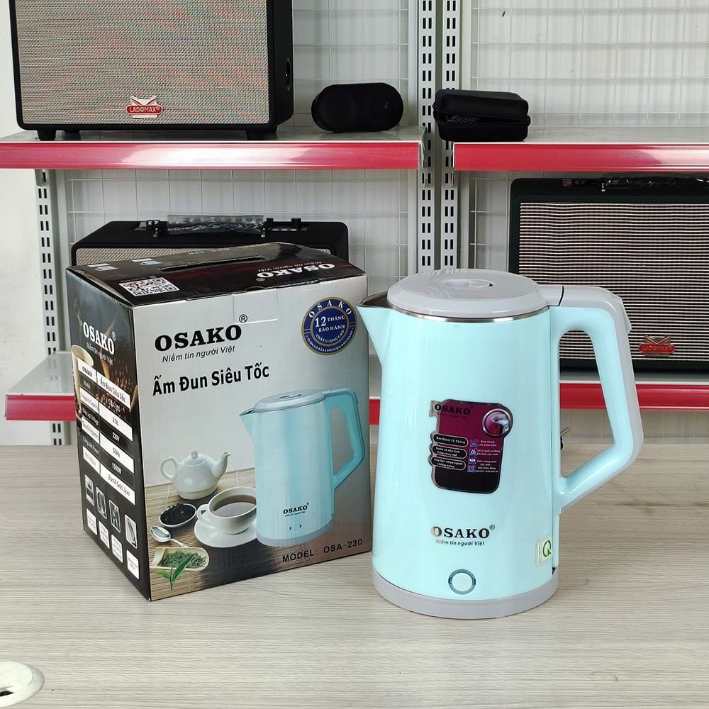 Ấm siêu tốc 2 lớp 2L Osako OSA-230