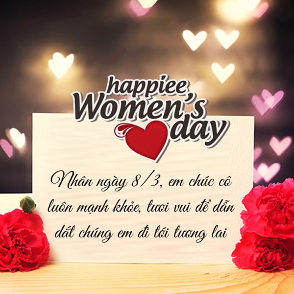 Lời chúc ngày 8/3 ngắn gọn, hay và ý nghĩa nhất cho phụ nữ