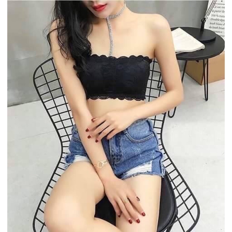 [B004] ÁO BRA REN HOA cài sau KHÔNG DÂY có đệm mềm hàng loại 1 siêu gợi cảm dễ phối đồ