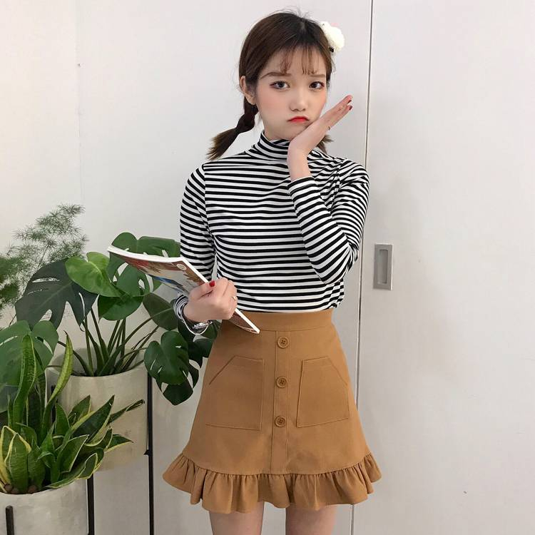 [Q015] Quần giả váy nữ BÈO ĐUÔI CÁ phối lưng thun co giãn chất tuyết mưa xinh xắn - L2M