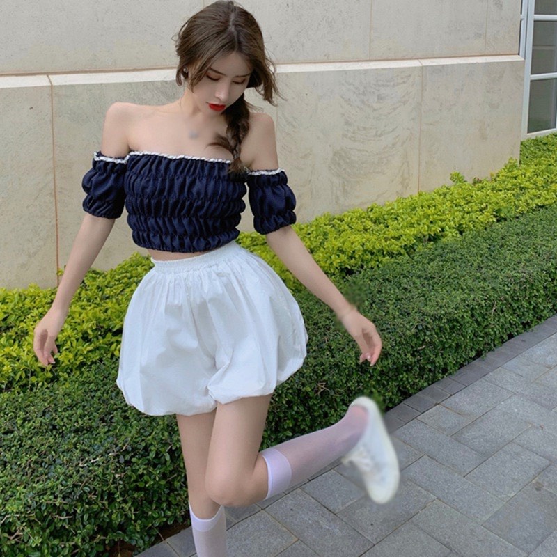 [Q004] Quần short nữ đùi BÍ NGÔ bo cạp chun lưng thun co giãn chất kate bóng mềm mại xinh xắn - L2M  (Hot)