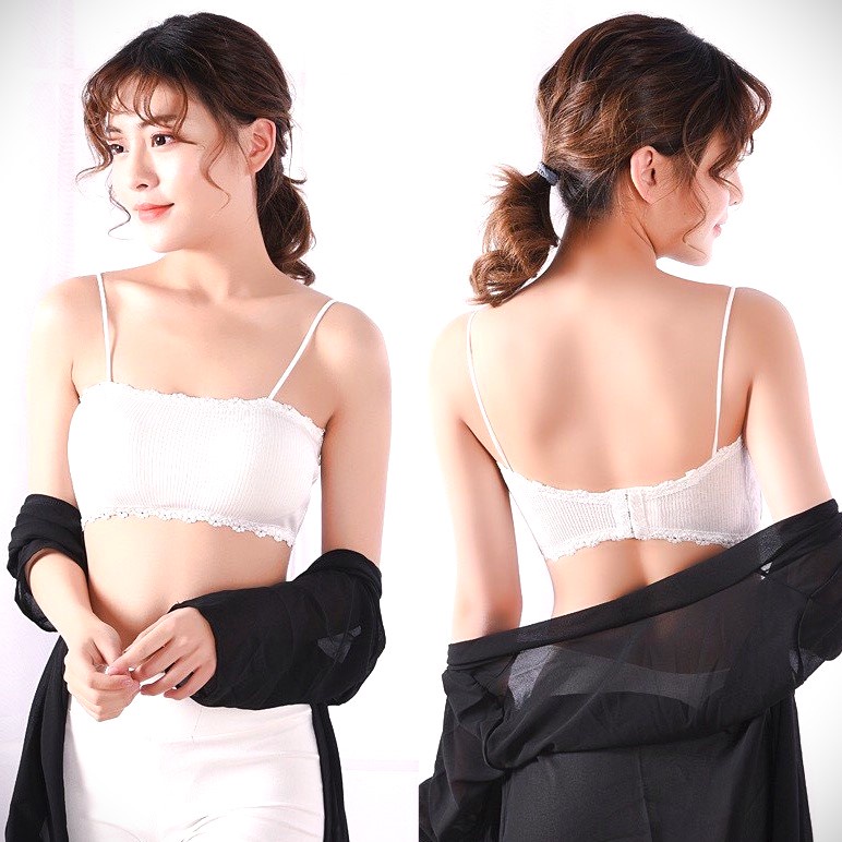 [B005] ÁO BRA 2 dây LEN TĂM cài sau hàng THÁI mềm mịn siêu gợi cảm dễ phối đồ - L2M