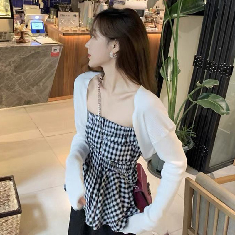 [A211] Áo khoác len nữ cardigan dệt kim CHOÀNG NGANG LƯNG tay dài che khuyết điểm Quảng Châu - L2M