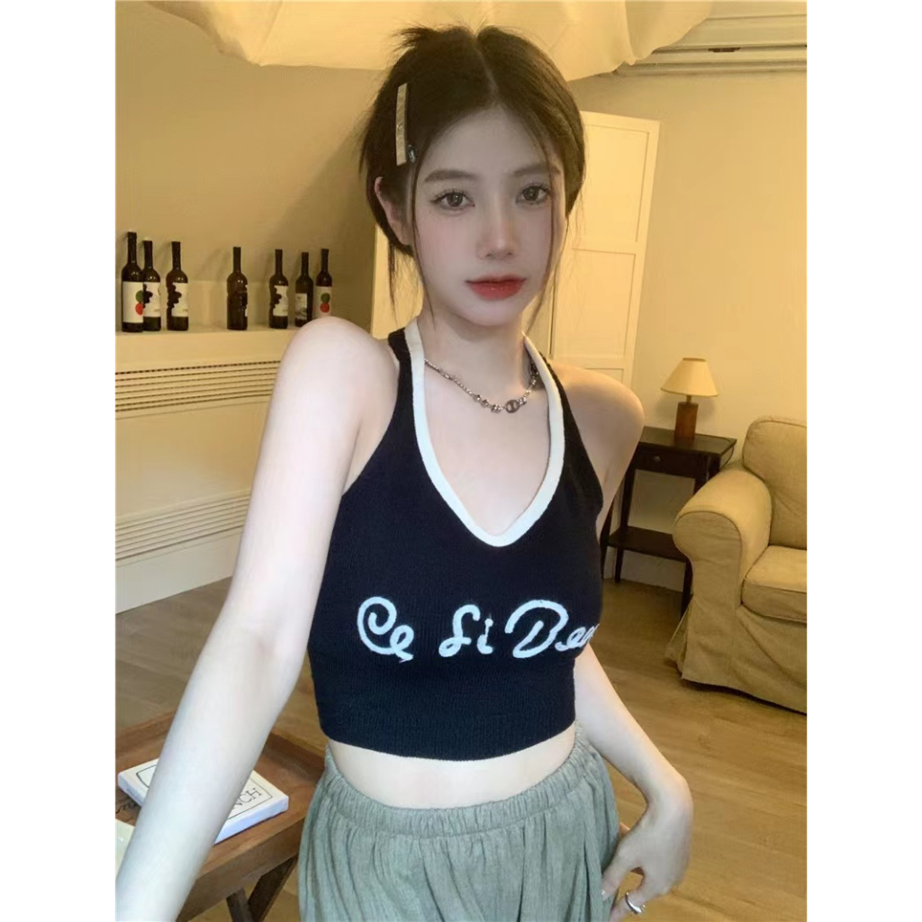 [A194] Set (2 MÓN) áo len thun Montoghi CỔ V TUA RUA tay dài kèm áo YẾM Cardigan dệt kim xinh - L2M  (Hot)