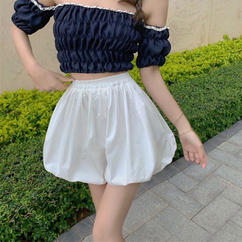 [Q004] Quần short nữ đùi BÍ NGÔ bo cạp chun lưng thun co giãn chất kate bóng mềm mại xinh xắn - L2M  (Hot)